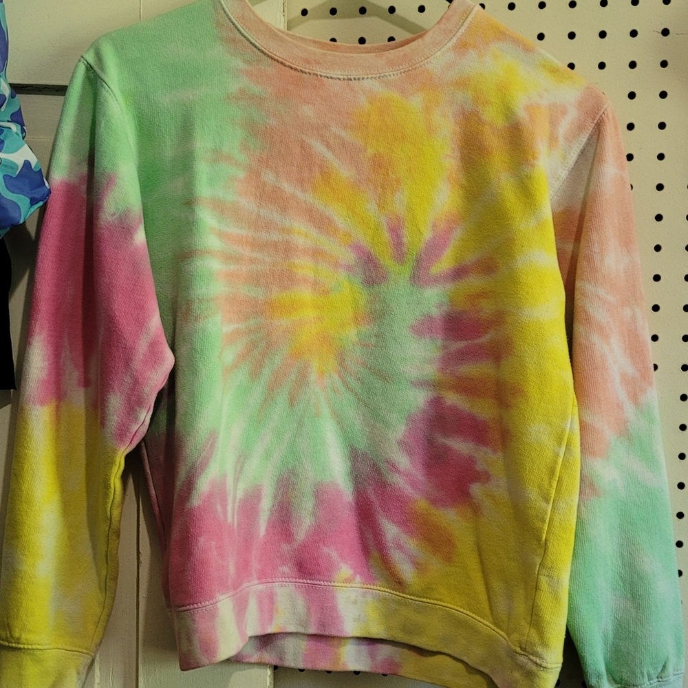 Colorful Tie-Dye Kids Sweatshirt